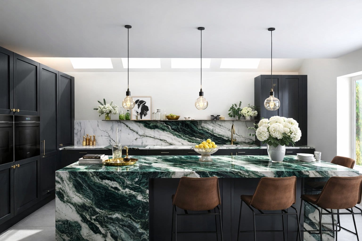 Hutton 04 – different wtop Artizan Interiors bespoke pantry storage featuring deep blue cabinetry, custom shelving, integrated spice storage and organised kitchen essentials.